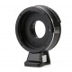 Adapter with diaphragm for Canon EOS  lens to micro 4/3