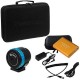 Fotodiox Pro PowerLynx Kit, B4 Objektiv auf MFT Black Magic Pocket Cinema Adapter & Turbopack 9000 Akku Kit mit Stromkabel