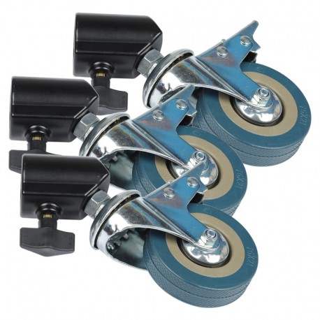 Quadralite studio tripod wheels