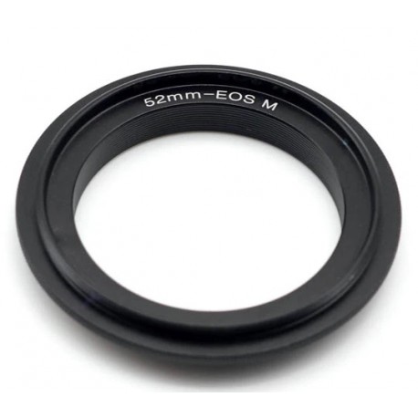 Anillo inversor objetivos 52mm para montura Canon EOS-M