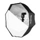 Ventana de luz tipo paraguas Godox Octa Softbox 120 cm con grip (SB-GUBW120)