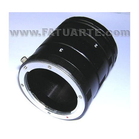 Juego de tubos de extensión para rosca M42 adaptados para cámara Olympus Micro 4/3