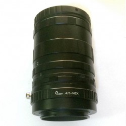 Set of extension tubes for T2 thread adapted to Sony-E camera 