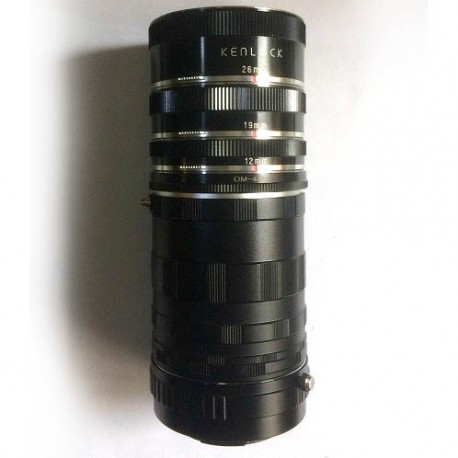 Juego de tubos de extensión para montura OM adaptados para cámara Olympus Micro 4/3