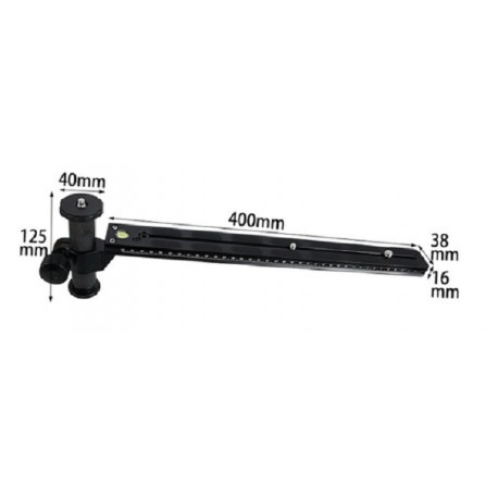 Bexin M400-38 Kamera Objektivstütze Telestütze mit QR-System Arca Swiss Type
