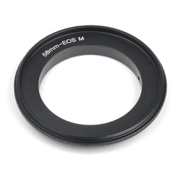 Reverse ring for 58mm lens for Canon EOS-M
