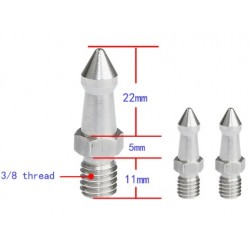 Kit of 3 stainless steel Spikes for Tripod