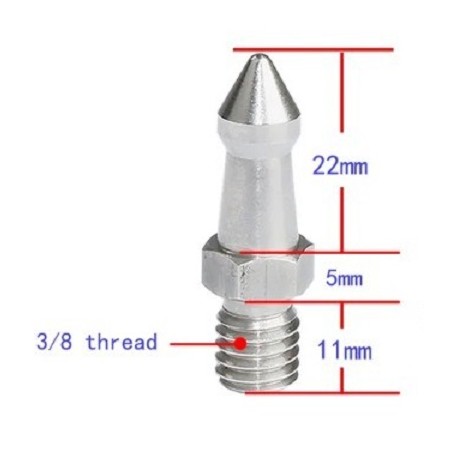 Stainless steel Spike for Tripod