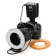 Foco/Flash LED anular para Canon, Nikon, Pentax, Olympus