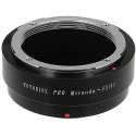 Adaptador Fotodiox Pro de objetivos Miranda para Fuji-X (Mir - FX  - P)