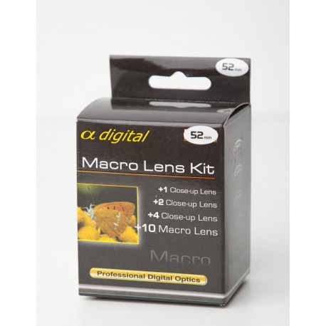 Macro Lens Kit 52mm (+1, +2, +4 and +10)