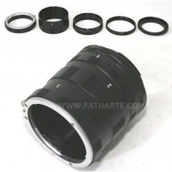 Tubos extensión para reflex de Canon EOS