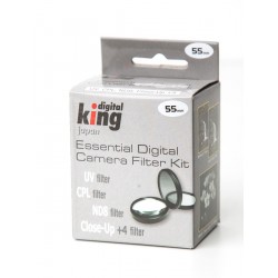 Filter Kit 55mm (UV, CPL, ND8 y close-up +4)
