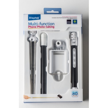 Dispho Carbon Fiber Bluetooth Selfie Monopod Kit Set