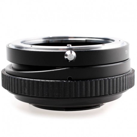 Tilt adapter for Nikon lens to micro-4/3 mount