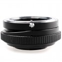 Adaptador basculable de Nikon a micro-4/3