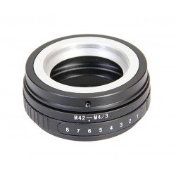 Tilt adapter for M42 lens to micro-4/3 mount