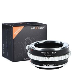 Adaptador K&F Concepts de objetivos Nikon-G para Sony NEX