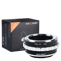 Adaptador K&F Concept de objetivos Nikon-G para Sony montura-E