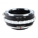 K&F Concept Objektiv Adapterring für Nikon-G Mount Objektive auf Fuji X
