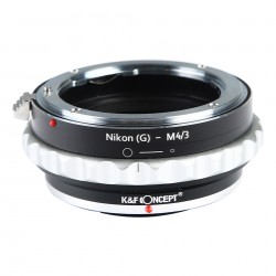 K&F Concept Objektiv Adapterring für Nikon-G Mount Objektive auf  Olympus micro-4/3