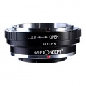 K&F Concept Objektiv Adapterring für Canon-FD Mount Objektive auf Fuji-X