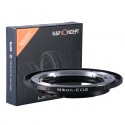 K&F Concept Adapter for NIKON lens to Canon EOS