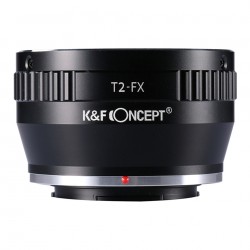 Adaptador K&F Concept de objetivos rosca T2 para Fuji-X