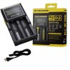 NiteCore D2 EU Ladegerät 18650 26650 16340 CR123A NiMh Akku