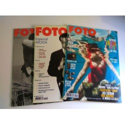 Lote 3 revistas FOTO, 2 año 2001 (nº 228, Julio-Agosto)  y  Abril 1998