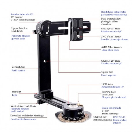 Fittest R-15 Mini compact panoramic head