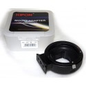 Adaptador AF Kipon de objetivos Canon-EF a Fuji-X AF EF / FX