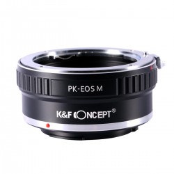 Adaptador K&F concept de objetivos Pentax K para Canon EOS-M