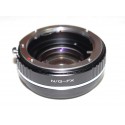 Reductor de Focal RJ de Nikon-G para Fuji-X