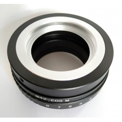 Tilt adapter for M42 lens to Canon EOS-M