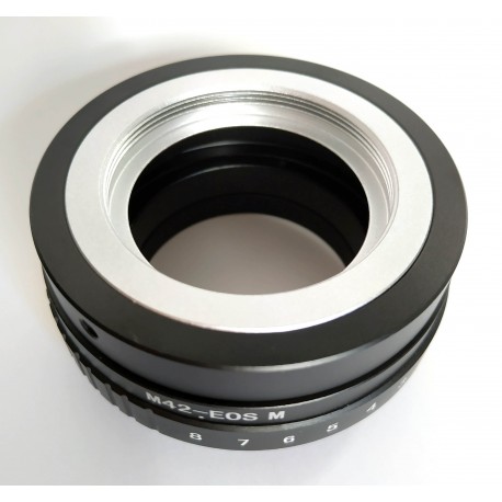 Tilt adapter for M42 lens to Canon EOS-M