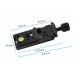 Bexin NNR-100 nodal rail 100mm with Integrated Clamp