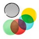 Quadralite Reporter Color Gel Pack & Reflector Grid