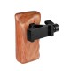 CAMVATE Wooden Handgrip Left Side With QR ARCA Compatible Clamp