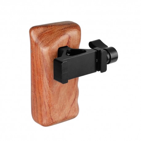 CAMVATE Wooden Handgrip Left Side With QR ARCA Compatible Clamp