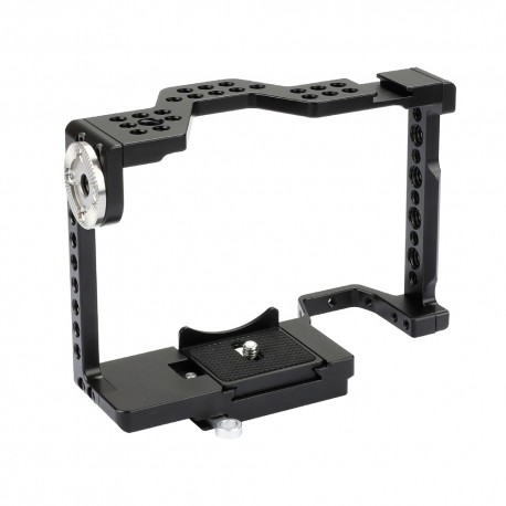 Caja tipo jaula  con  accesorio Rosette estilo Arri para Sony A7 II, A7R II, A7S II, A7 III, a7R III, Serie A9