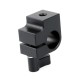 Abrazadera para barra de 15mm anclaje tornillo 1/4"