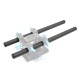 2Pcs Dia 15mm Carbon Fiber Tube Rod 10cm