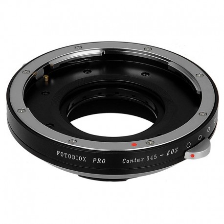 Adaptador Fotodiox con diafragma de Contax-645 para EOS