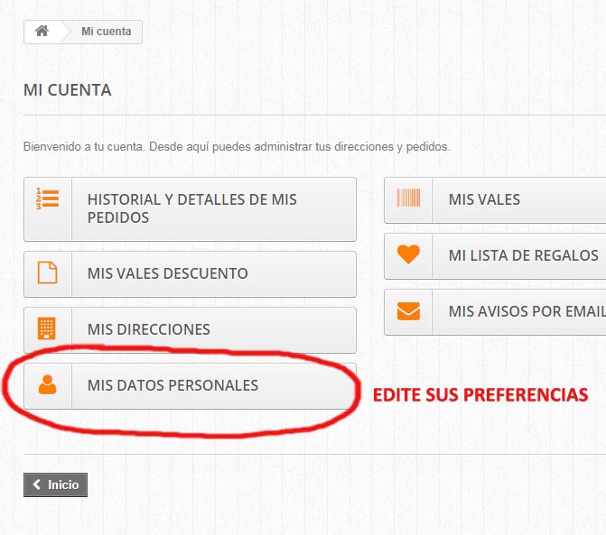 Mis datos personales
